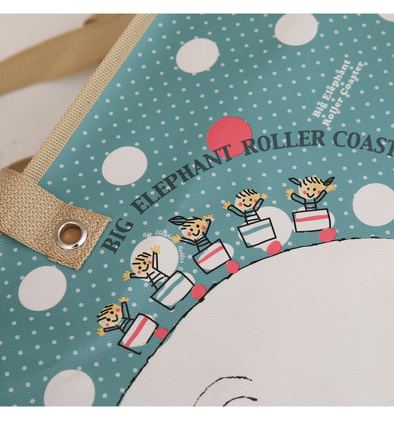 现货覆膜无纺布购物袋时尚旅行便携手提袋服装防潮衣物收纳袋详情14