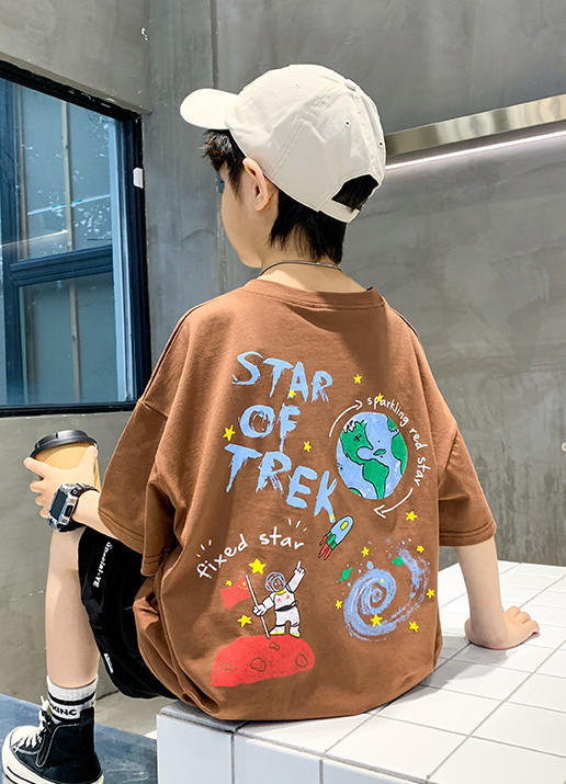 儿童装男童短袖T恤夏装2022年新款夏季男孩中大童夏款纯棉上衣潮t详情31