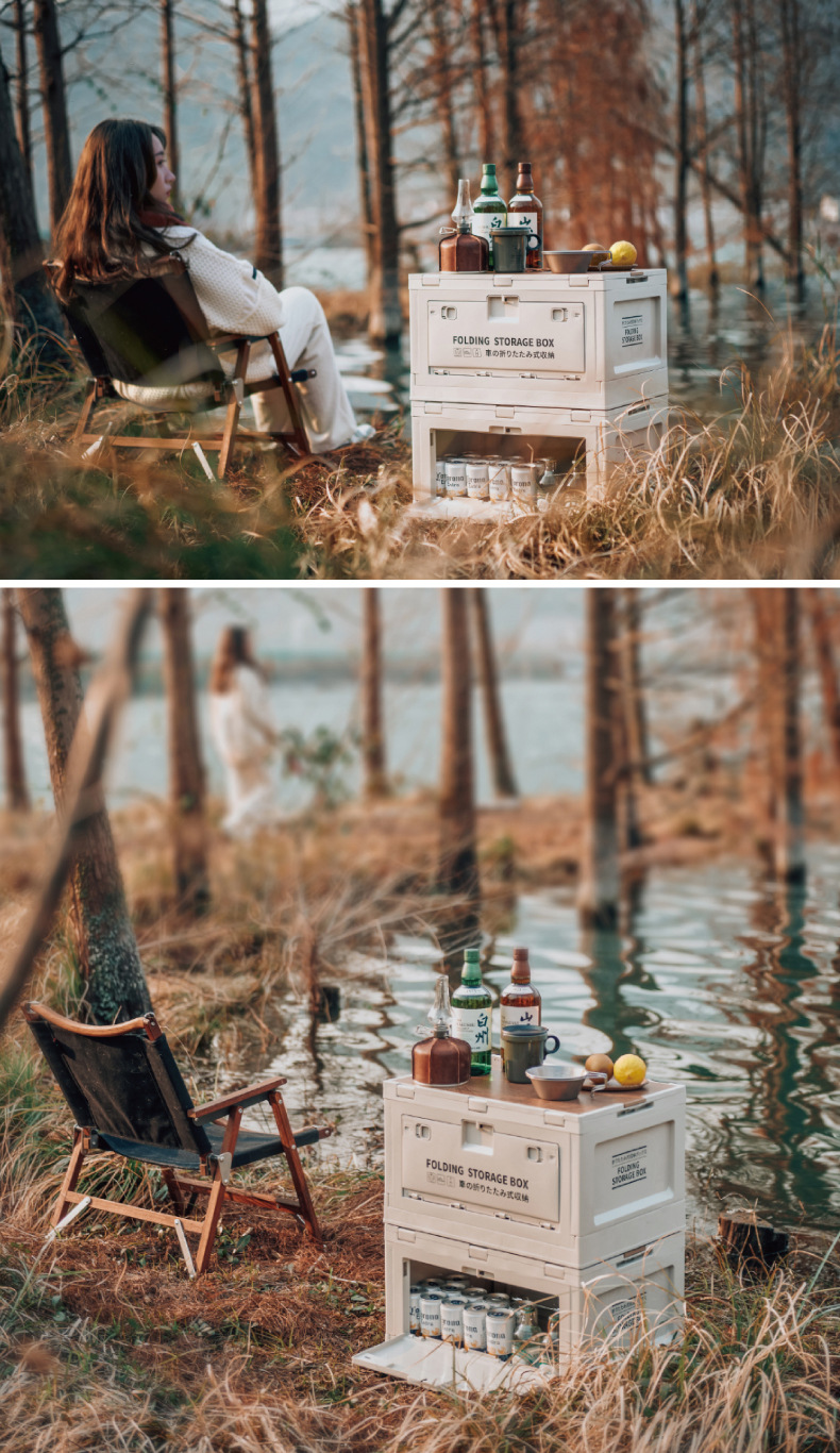 Dream PI outdoor folding storage box, car trunk, home camping, camping car storage and organization box pic 14