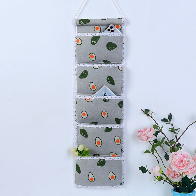 收纳袋棉麻宿舍挂袋墙挂式多层门后厨房卫生间床上壁挂悬挂式杂物详情15