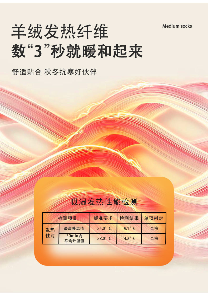 加厚加绒保暖毛圈美利奴冬季超厚特厚中长筒东北抗寒男士羊毛袜子详情3