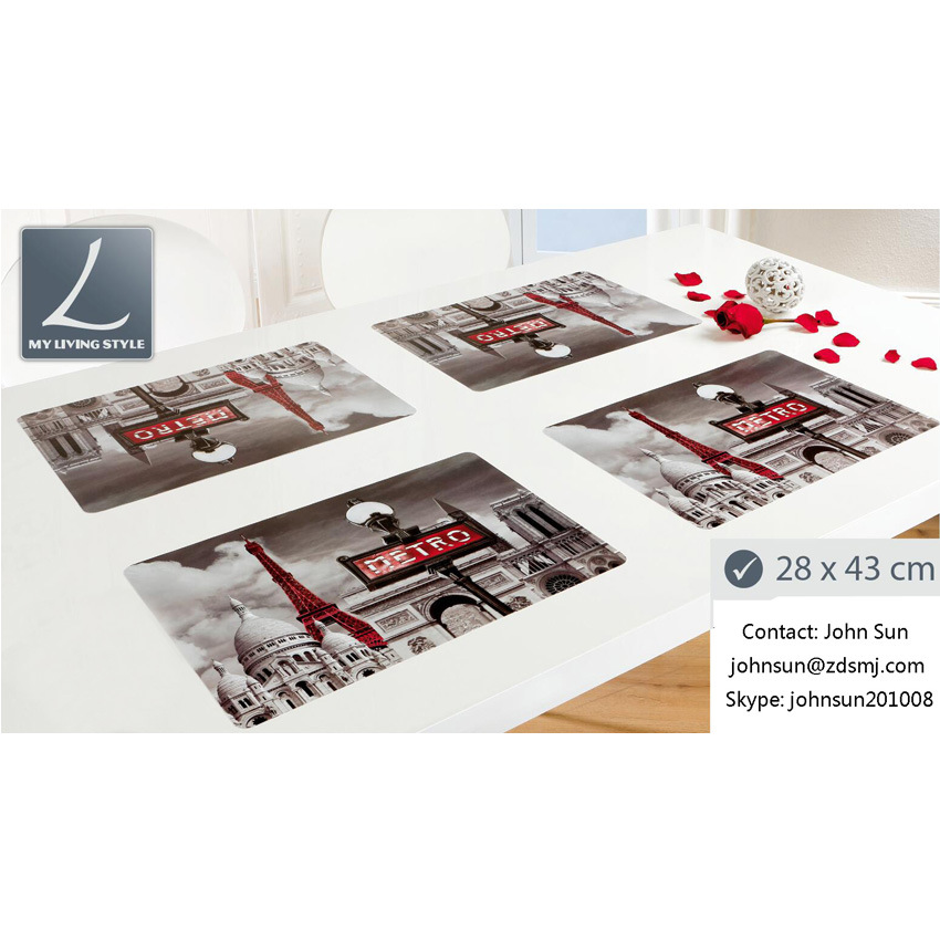 Paris style pp placemat sets
