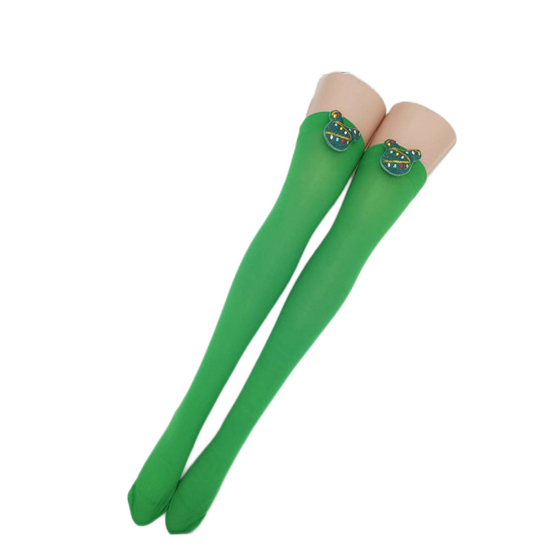 Suministro de fábrica calcetines de navidad ropa de fiesta accesorios calcetines de navidad sobre la rodilla medias de arco pic 19