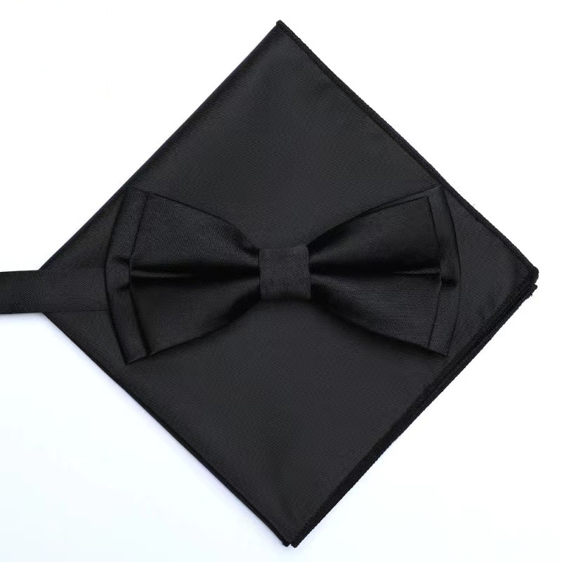 男士纯色双层新郎婚礼领结西装衬衫绅士商务韩版时尚蝴蝶结详情10
