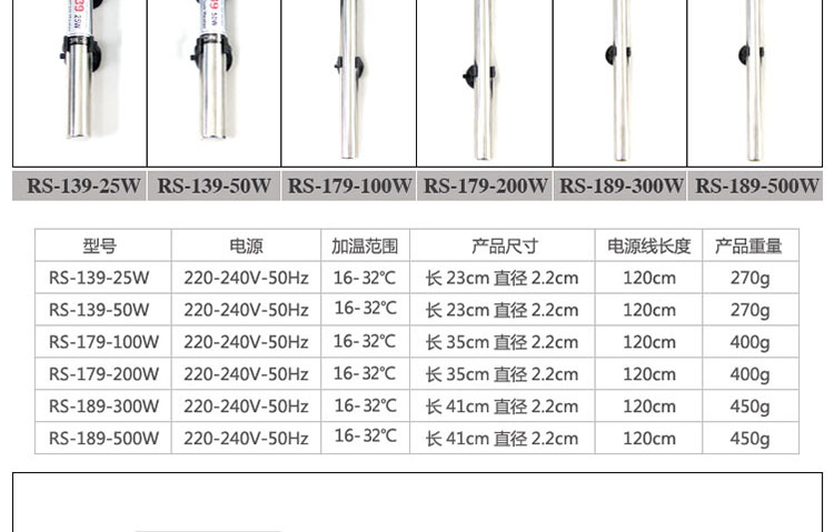 Supply aquarium heating rods, electric heating rods, fish pond heating tubes, and aquarium tank heating equipment pic 10