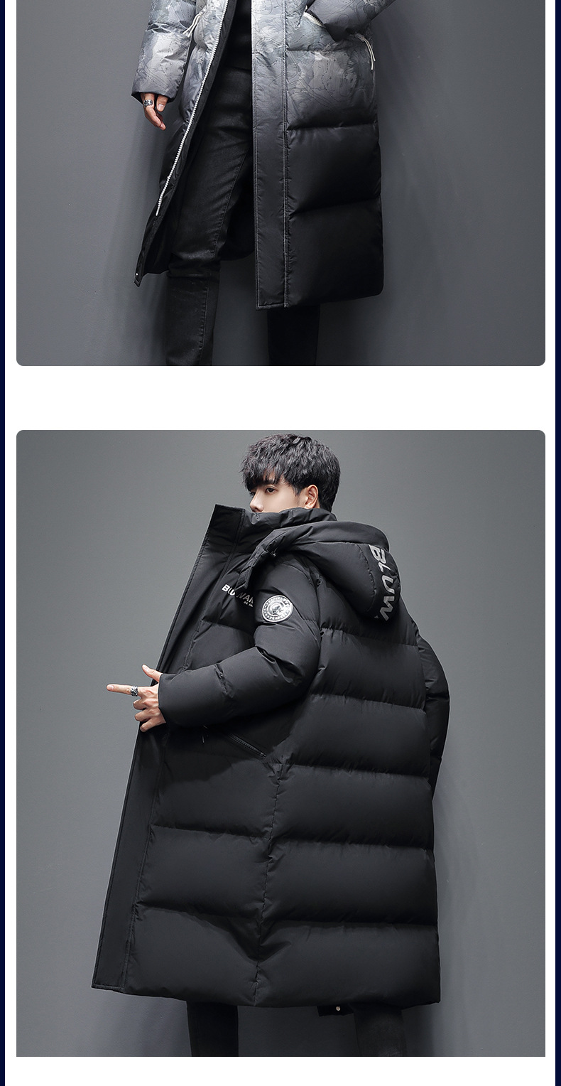 【已质检】羽绒服男款高端中长款情侣装大码休闲潮男女保暖男装外详情48
