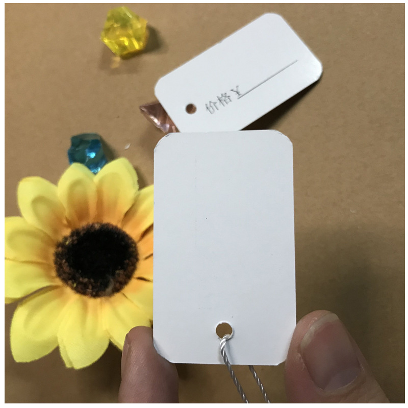 Custom-made jewelry labels, price tags for lamps, curtain tags, price tags for lanyards, lighting fixtures, and clothing price tags pic 9