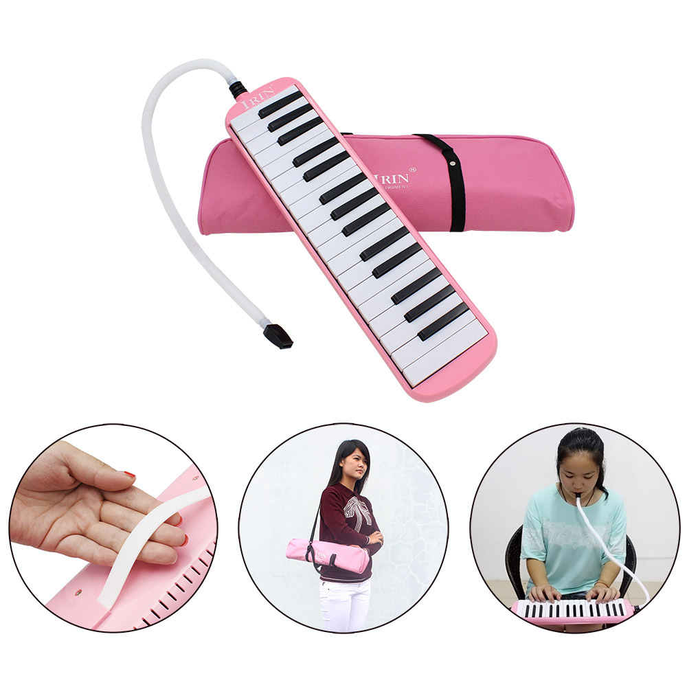 Factory wholesale IRIN 32-key harmonica for students, children and beginners to play in class, equipped with mouthpieces and pipes pic 4
