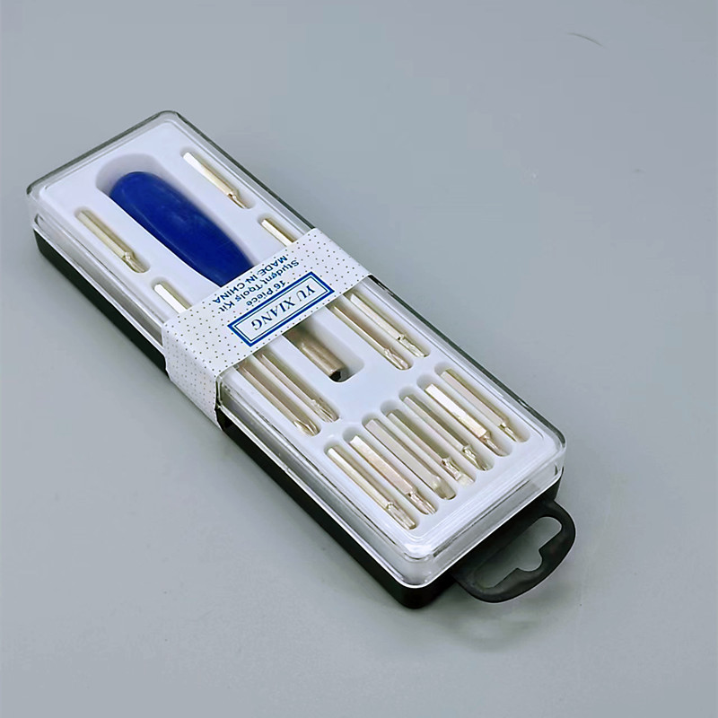 Factory direct supply 15pc multi-purpose screwdriver square box tool set wholesale pic 2