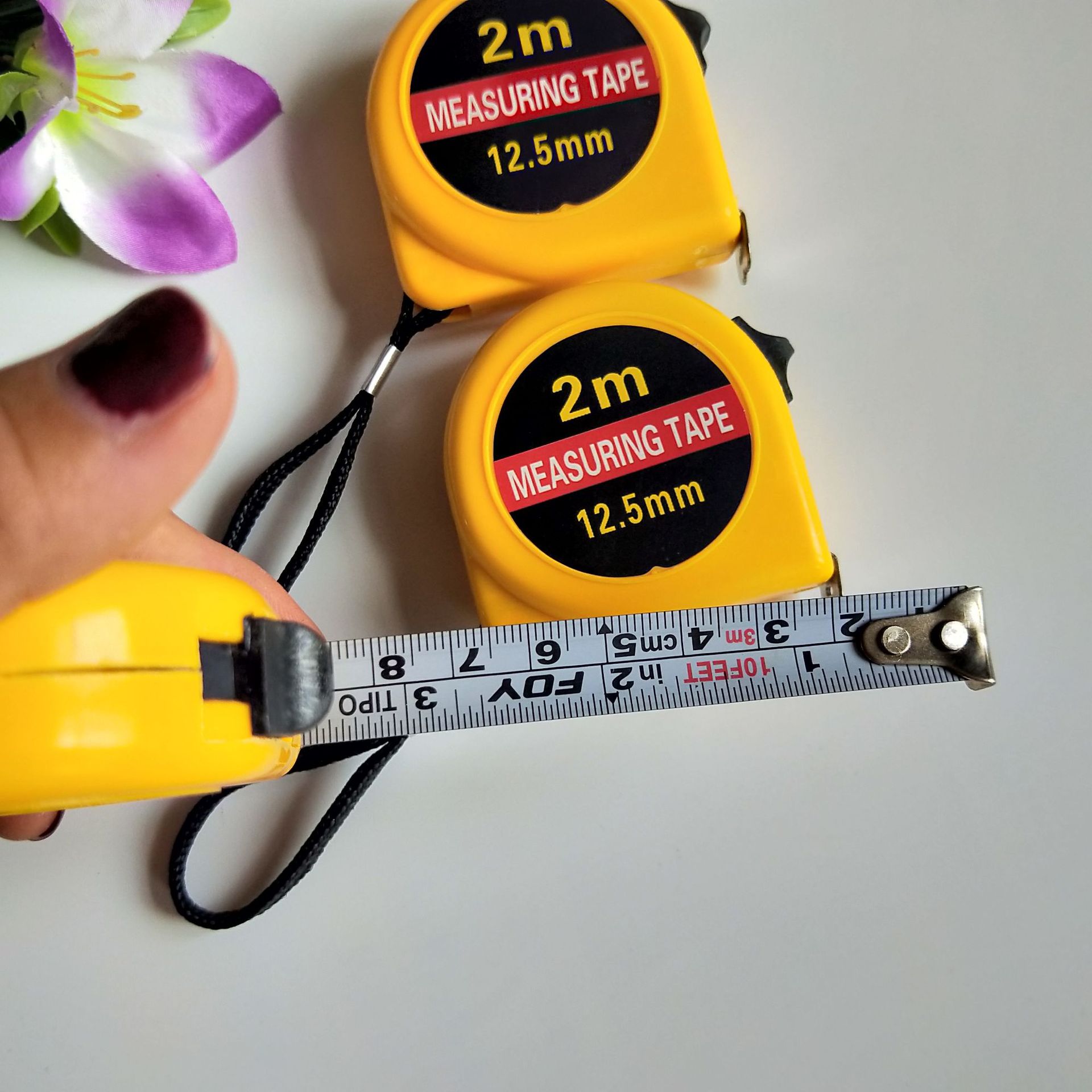 Box ruler, tape measure, 2-meter tape measure, meter ruler, 1 yuan, 2 yuan, box ruler, ruler, steel ruler, measuring tools, 1 yuan, 2 yuan, supply pic 3