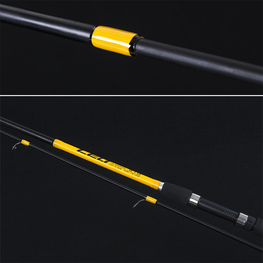 28047 LEO乐欧【黄色玻璃钢路亚竿】软调出口跨境路亚海竿渔具详情7