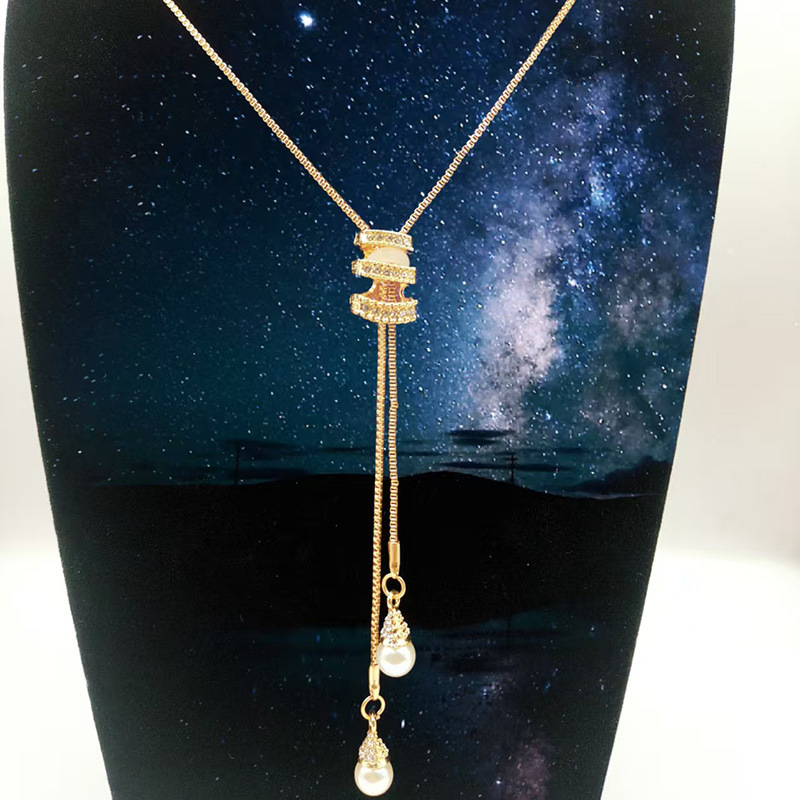 高级感百搭珍珠长款项链2025年新款爆款轻奢气质时尚项链吊坠详情5