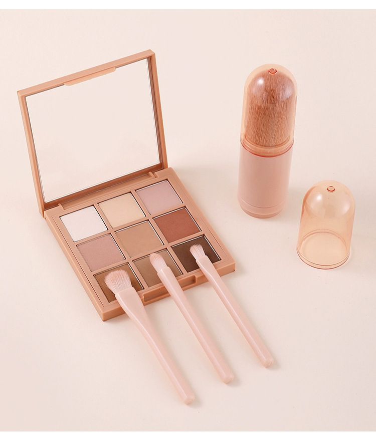 便携迷你美妆刷子套装 四合一旅行装 软毛眼影刷腮红刷小套装 配赠口红 妆容随行无压力详情10