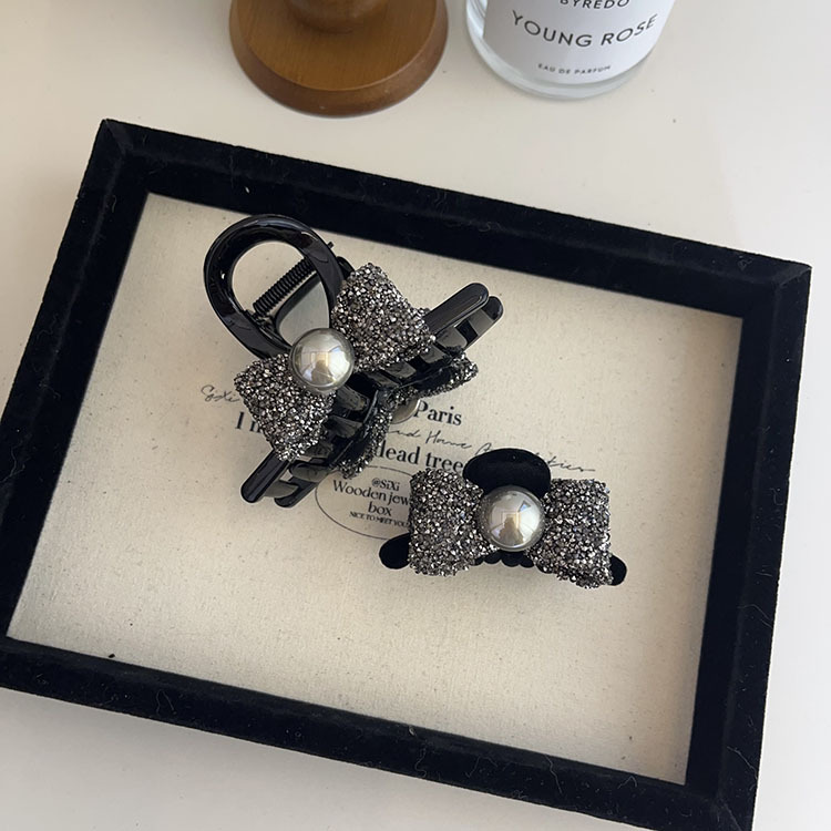 新款醋酸发夹刘海边夹韩国新款精致高级感简约珍珠一字鸭嘴夹发饰详情9