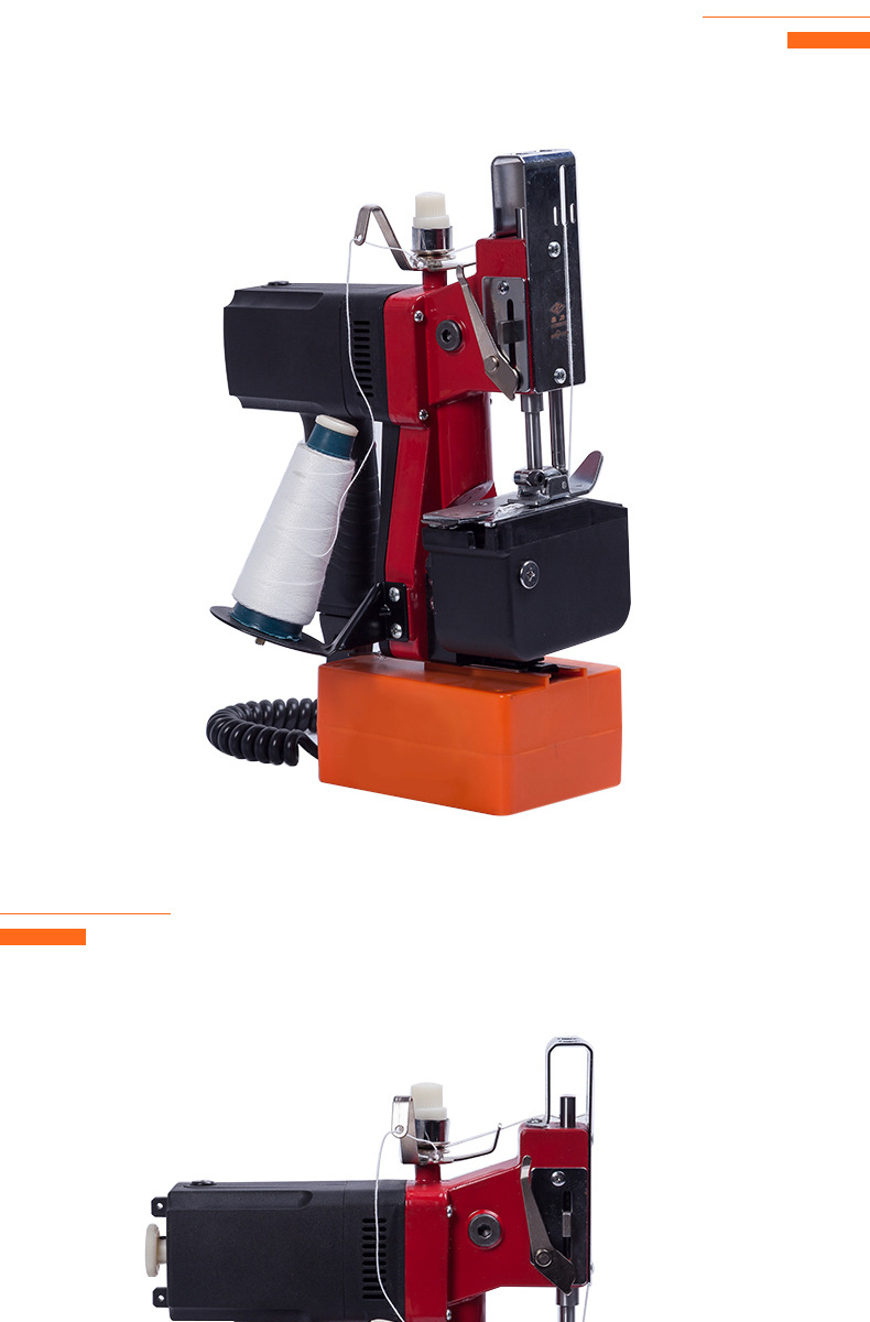 Crowduse GK9-3A tipo de carga portátil máquina de costura eléctrica empacadora inalámbrica bolsa de arroz tejido bolsa de embalaje express pic 9