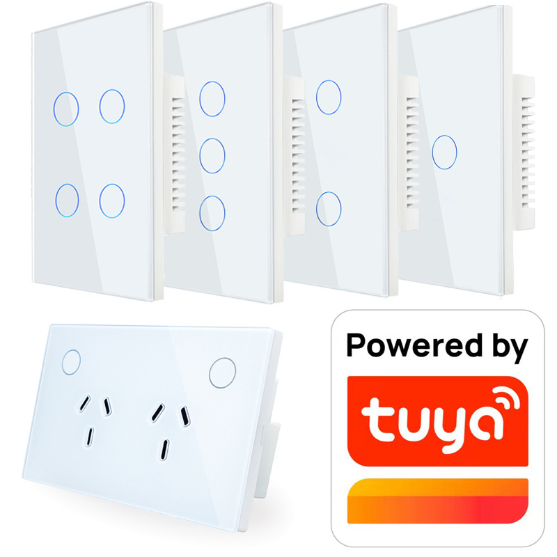 Zigbee Australian-Argentina specification SAA-certified smart switching power supply 120 socket glass panel pic 9