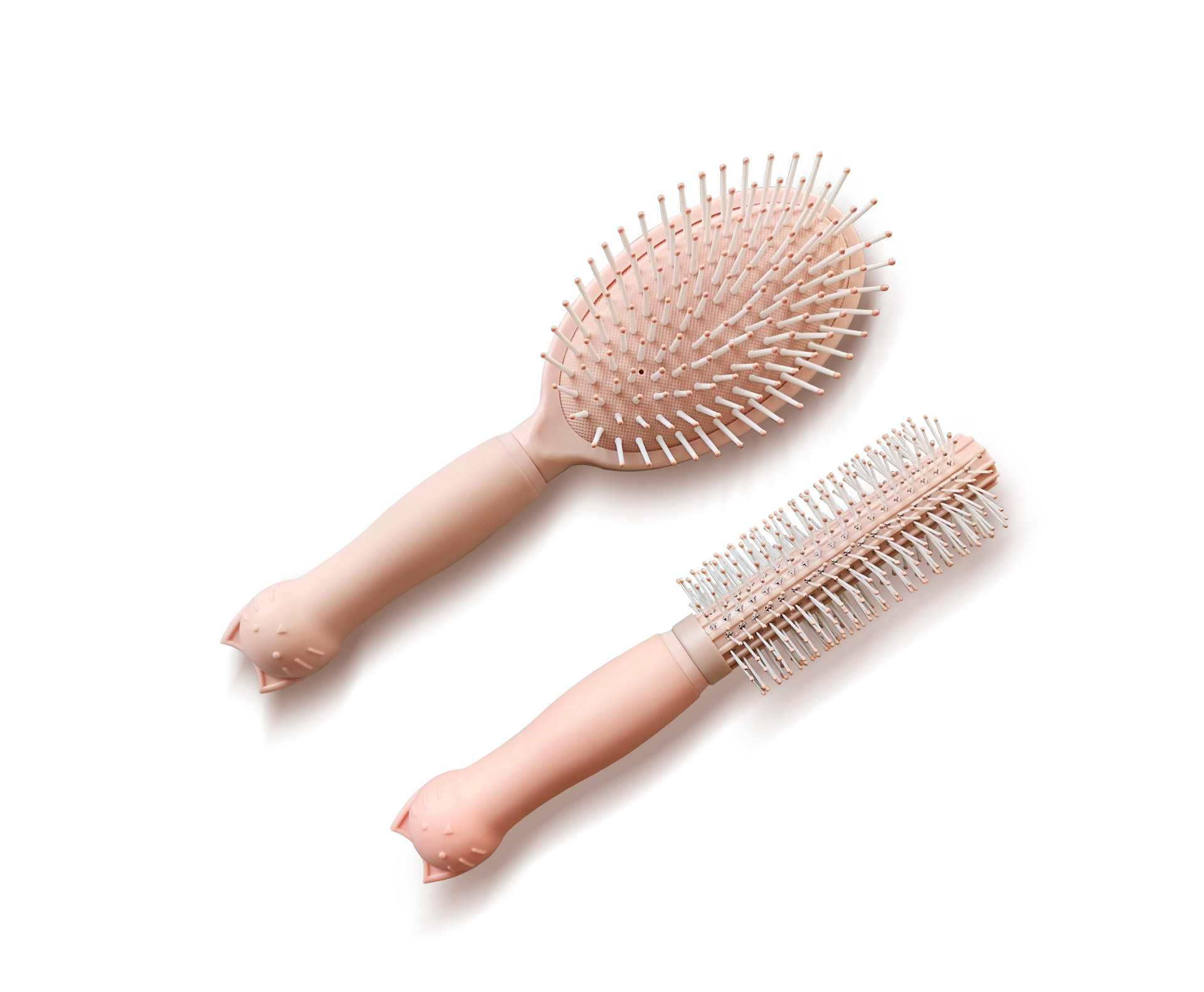 厂家现货塑料气囊按摩梳 美发卷发梳 盒装黑色卡通小猫平板梳子详情8