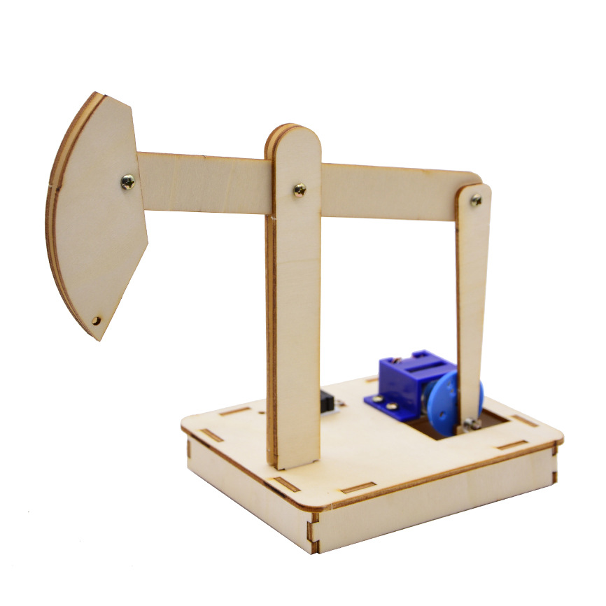 DIY oilfield oil extraction machine, oil pumping unit, tamper, small technological invention, handcrafted puzzle assembly model materials pic 4