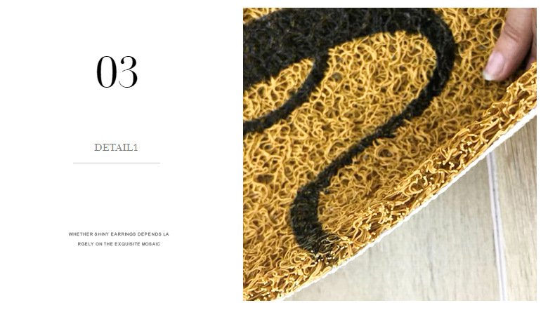 仿椰棕入户门垫圣诞玄关门口进门丝圈脚垫防滑入门万圣节pvc地垫详情6