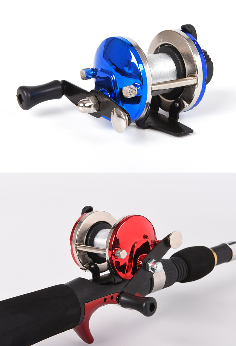27842 LEO [Small Drum Wheel (Red/Blue)] Wholesale of rock fishing, ice winter fishing, lateral steamboat fishing, and fishing line wheels pic 6