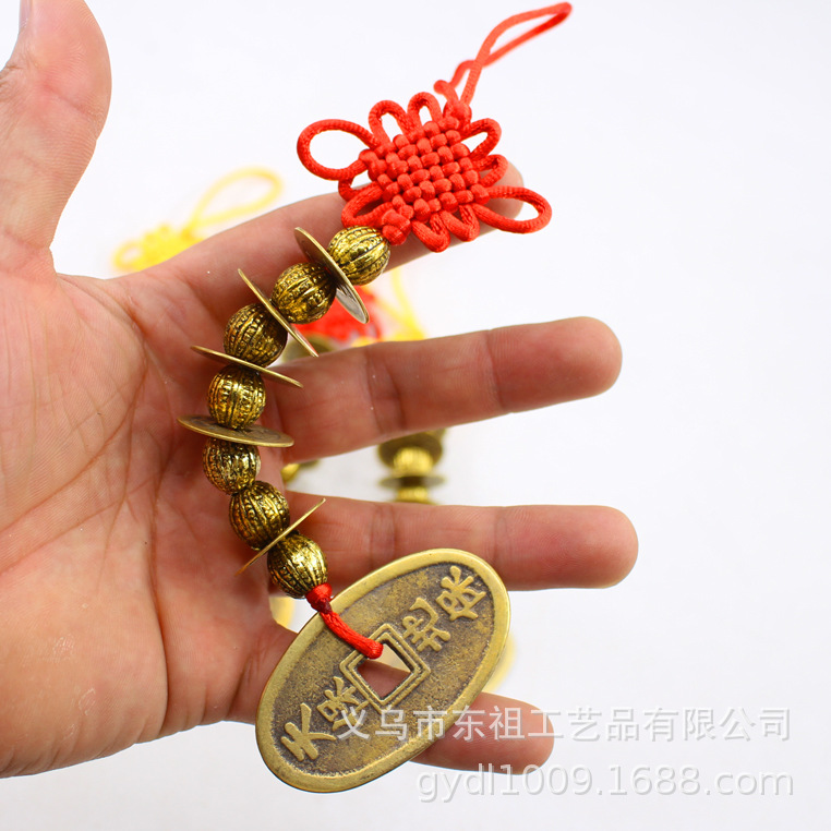 Genuine copper coins, Arhat beads, Five Emperors coins, copper coins, woven Five Emperors coins, pendants, copper coin craftsmanship, hanging signs, and Eight Trigrams plate manufacturers pic 34