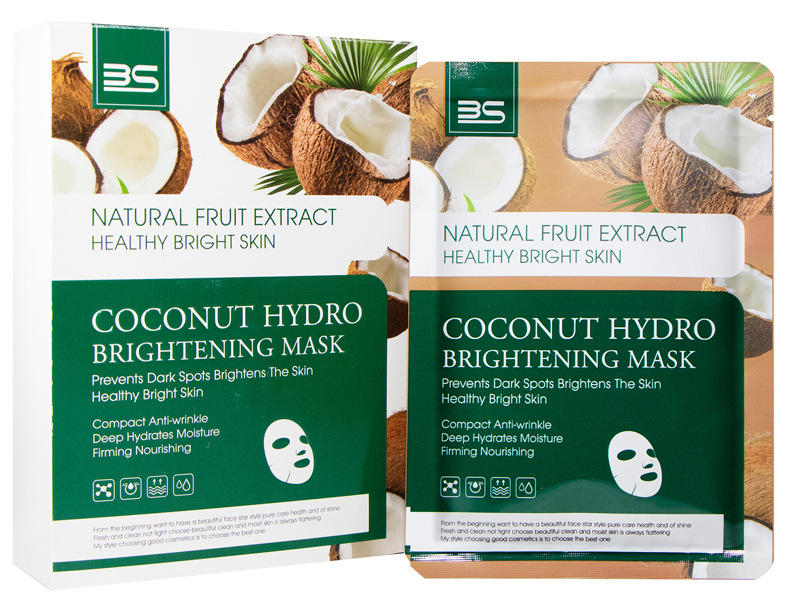 3S盒装面膜外贸纯英文水果面膜 椰子补水保湿面膜贴 跨境爆品现货详情4