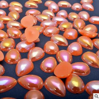 AB Water Lily, AB semi-circular pearl, mobile beauty, AB semi-circular pearl, diy nail art, pearl accessories, flat bottom pic 44