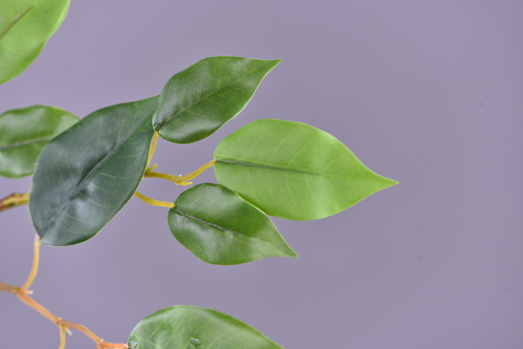 Wholesale of artificial large-branch banyan tree leaves from the original factory for window display, decorative green plants and flower arrangement leaves pic 6