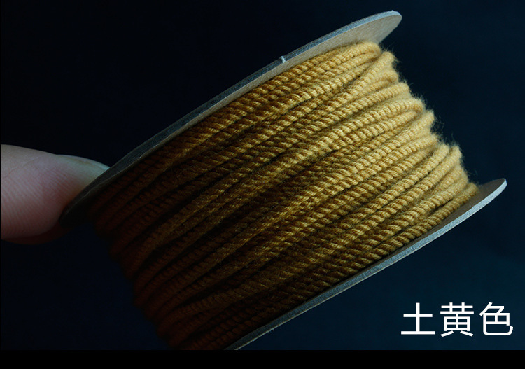 Hand-rolled cotton thread for cultural play, Tibetan-style hand-rolled cotton rope, passion seed, vajra Bodhi, cultural play cotton thread, tassel thread, colorful pic 52