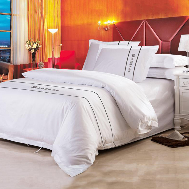 Shefan Hotel Supplies Wholesale: Five-star hotel four-piece set, Pure cotton brocade Jacquard four-piece set, hotel supplies pic 20