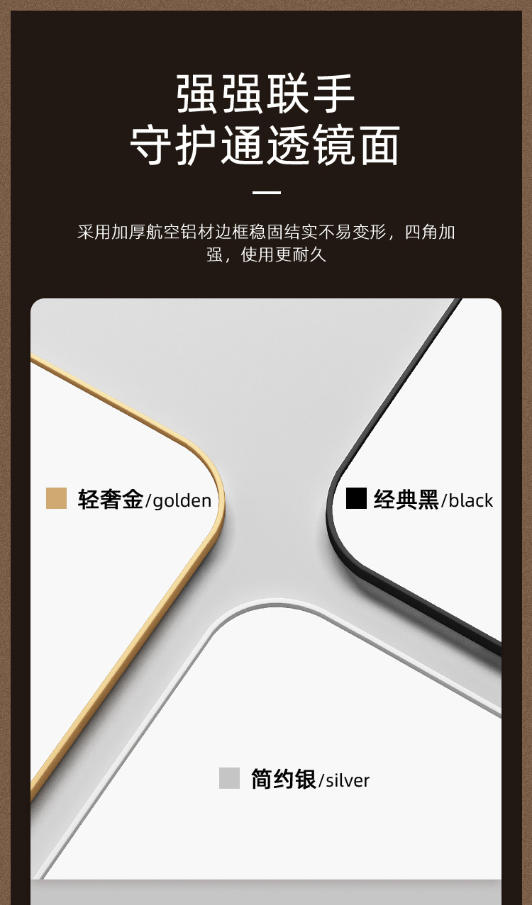 全身镜穿衣落地镜子家用简约壁挂贴墙网红女生卧室化妆挂墙试衣镜详情16