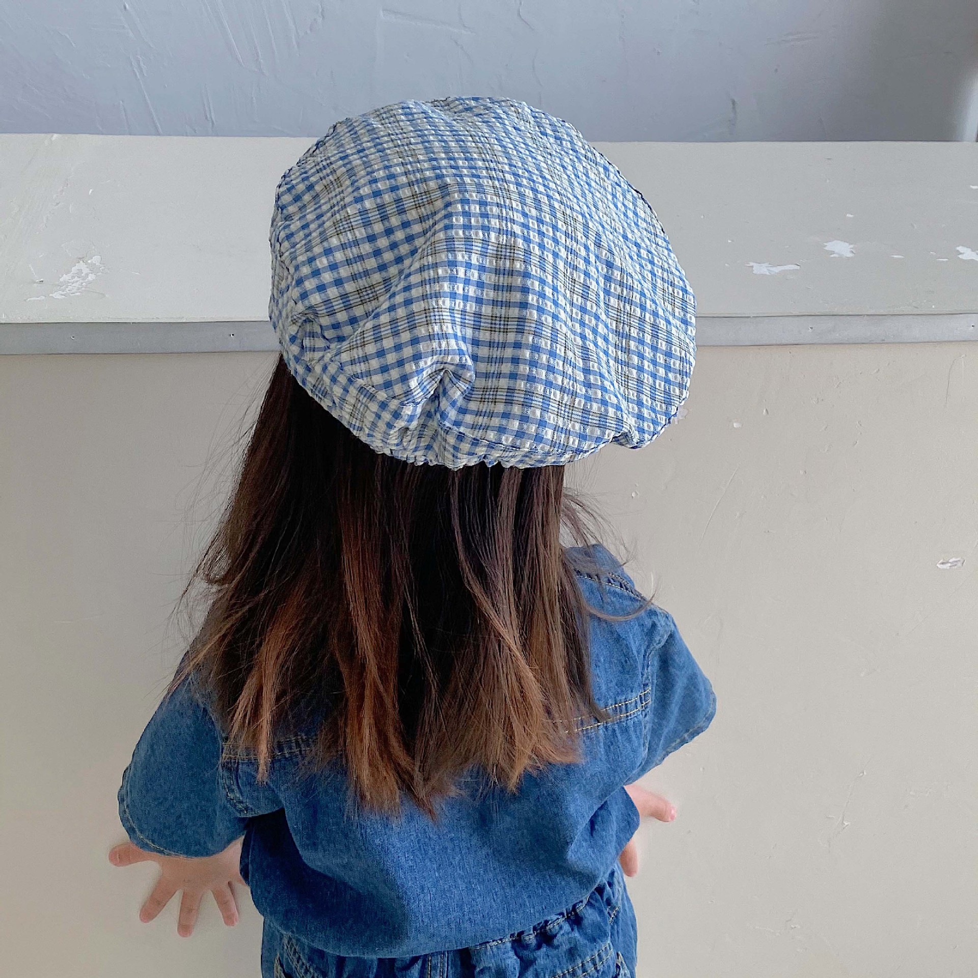 Sombrero de bebé otoño sur primavera verano boina coreana versión de moda ins viento niña pintora sombrero trendy cuadros boina para niños pic 22