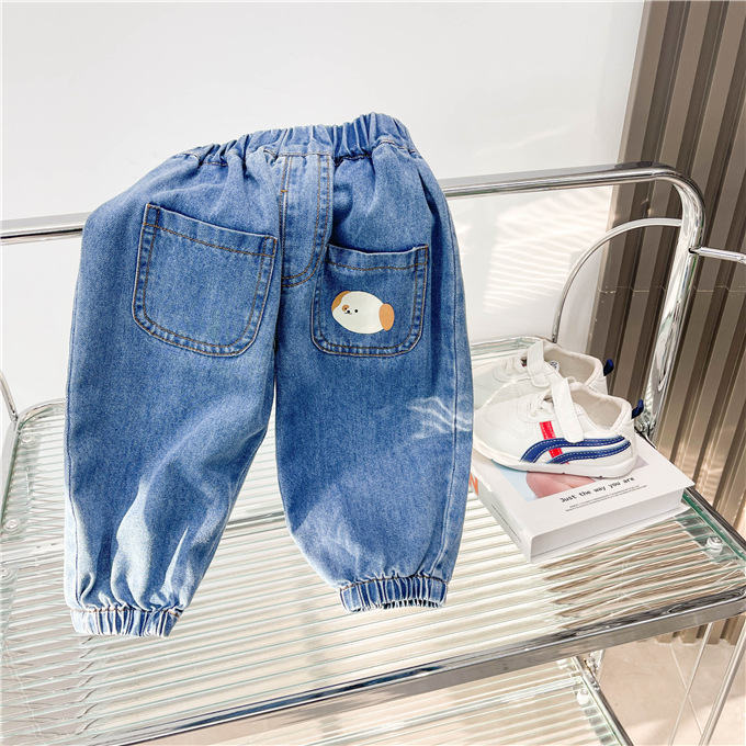 贝贝城秋季新品韩版儿童裤子男宝宝牛仔裤1-3-5岁儿童束脚裤休闲详情10