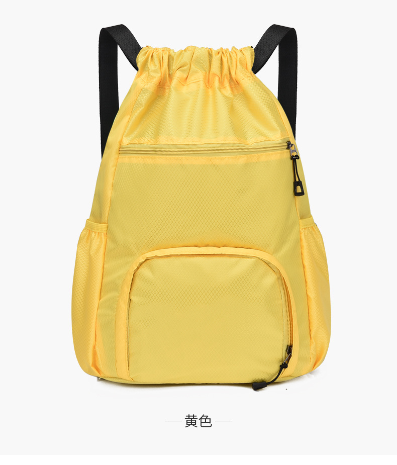 束口收纳袋大容量运动抽绳多功能篮球包干湿分离游泳包旅游双肩包详情22
