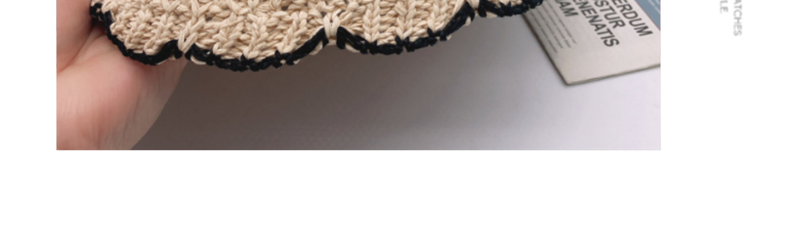 水桶帽渔夫帽帽子女款夏季手工钩盆帽遮阳防晒针织水桶帽显脸小网红海边沙滩帽详情13