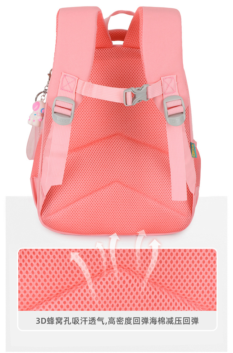 New color-matched cartoon backpack for middle and large classes of primary school students, as well as backpacks for boys and girls in preschool classes pic 6