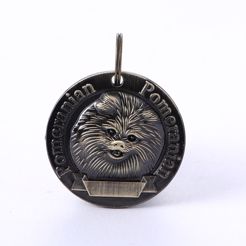 Explosivo retro bronce antiguo pet dog tag pet anti-pérdida de información de identidad procesamiento de la etiqueta grabado láser una pieza de generación pic 17