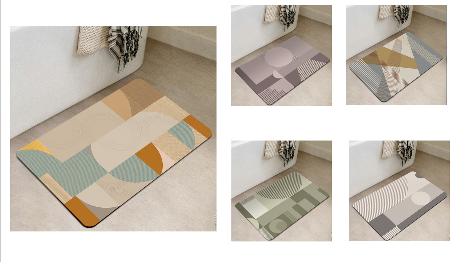 硅藻泥卫生间门口浴室防滑脚垫家用卫浴卧室吸水速干耐磨脚垫详情4