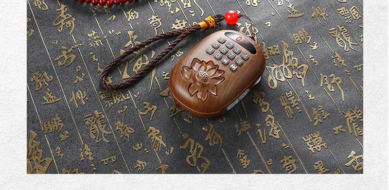 小型迷你便携式复古挂脖播放机插卡音响充电24小时循环音乐播放器详情14