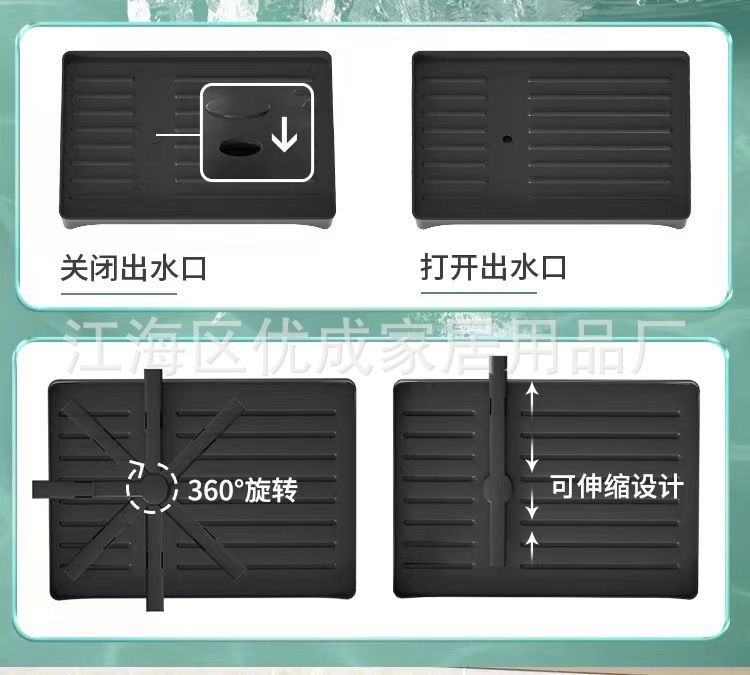 Double-layer storage rack, cross-border ironwork dish storage, multi-functional kitchen countertop, draining dish rack pic 6