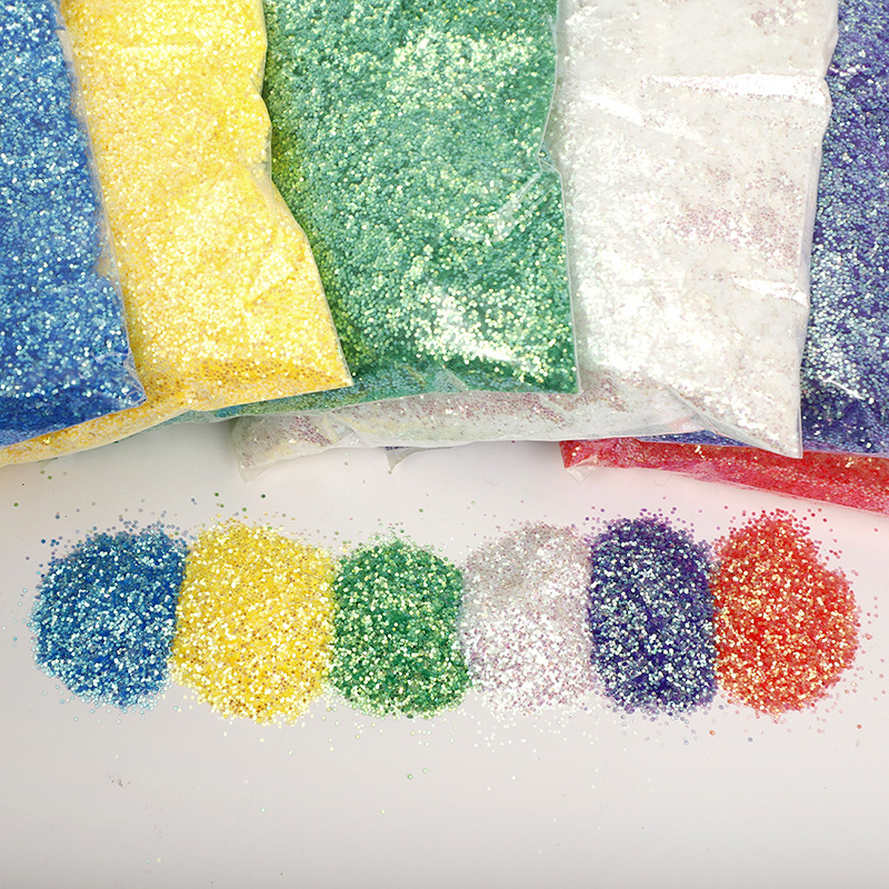 1/24 Iridescent Seven-Color Golden Onion Powder, Dazzling Glitter Powder, 1kg package, 1mm Seven-color Laser Powder, Nail sequins, High Gloss, waterproof pic 3