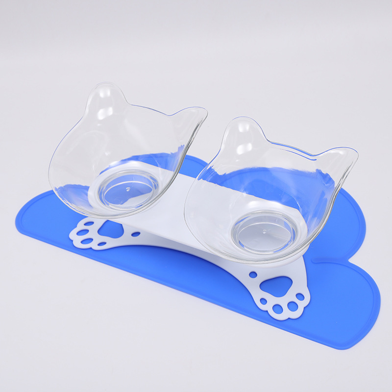 Creative and personalized cat paw base animal-shaped cat and dog pet feeding basin and bowl mat in stock pic 8