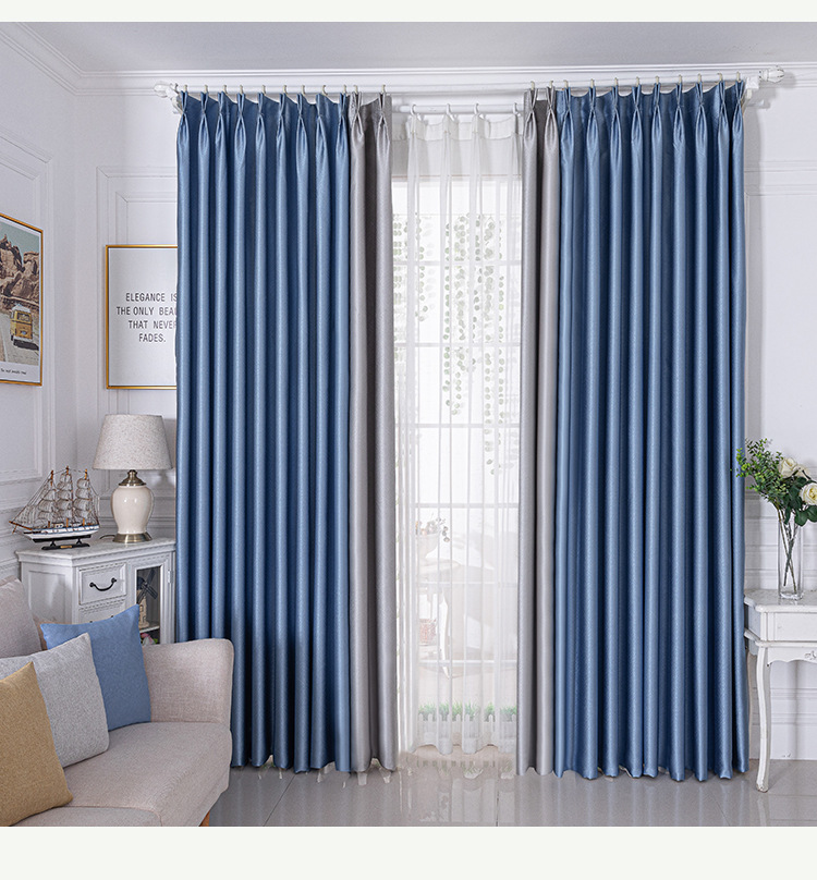 Full-blackout bedroom light-blocking curtains 2022 new style living room home hotel sun protection and heat insulation high-precision curtain fabric pic 29