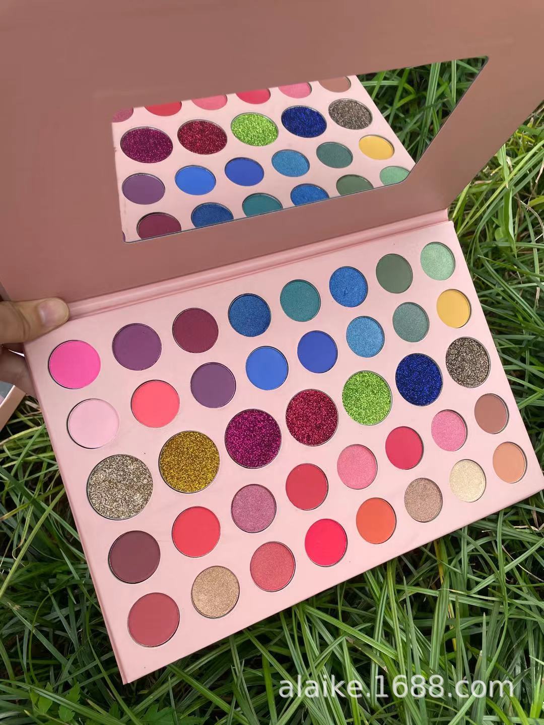 New foreign trade logo 39-color matte pearlescent eyeshadow, nude large paper eyeshadow, earth milk tea color eyeshadow 1 pic 7