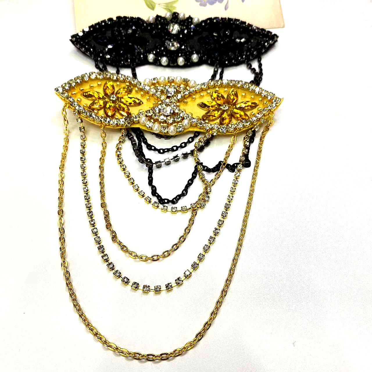 Amazon venta caliente 1920s vintage diadema accesorios hecho a mano borlas strass accesorios ropa accesorios accesorios lotes pic 6