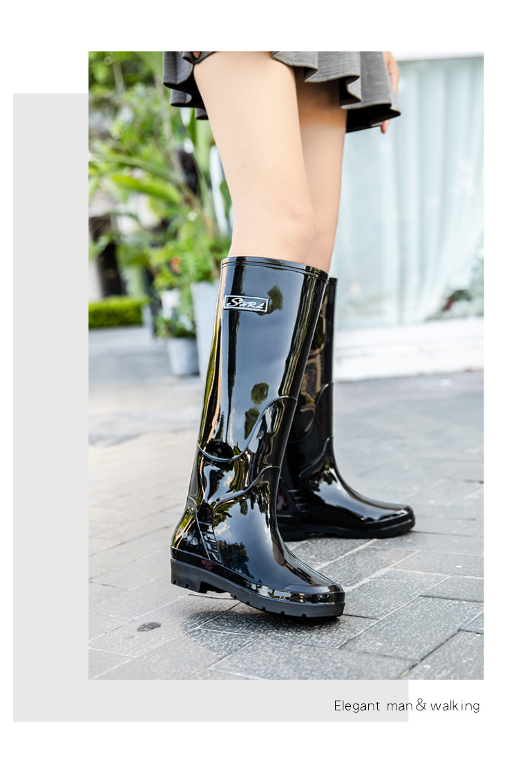 特高长筒雨鞋女款户外防水防滑耐磨高筒水鞋新款时尚赶海厨房雨靴详情12
