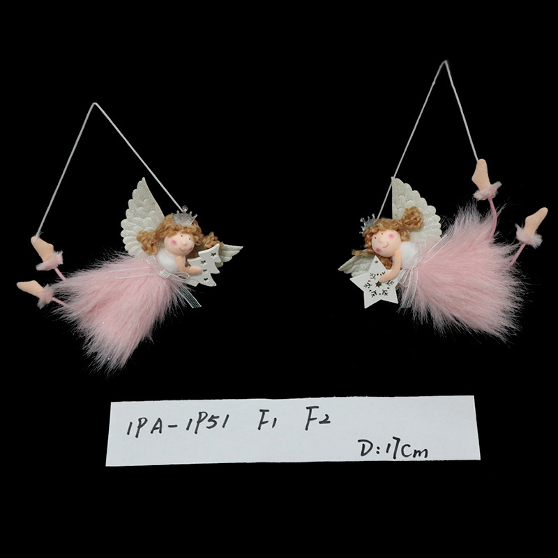 The 2023 new Christmas Angel element pendant is cute and suitable for Christmas tree decoration pic 2