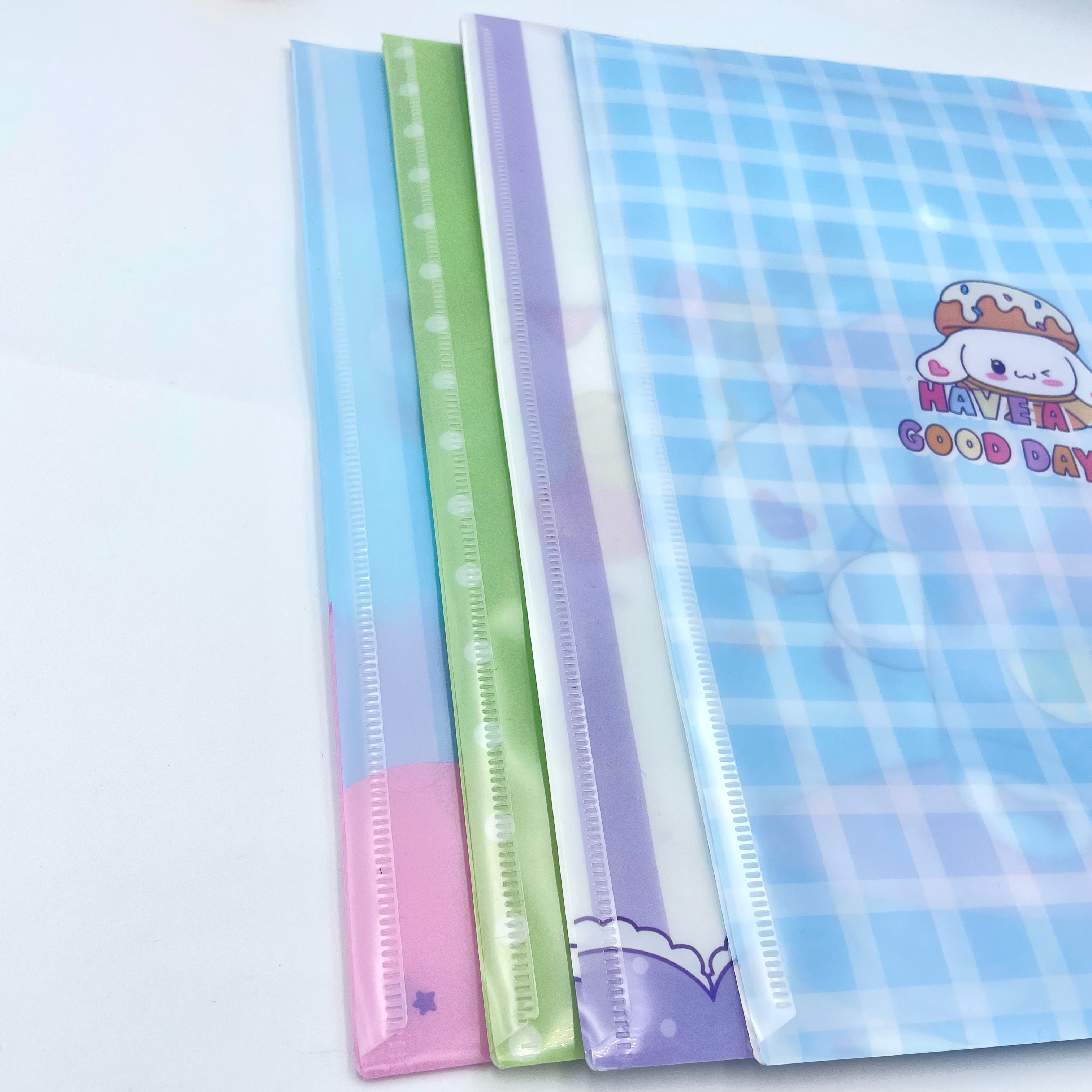 Cartoon printed vertical button bags, office document bags, A4 storage bags, factory direct sales, student test paper classification bags, file bags, plastic document bags pic 12