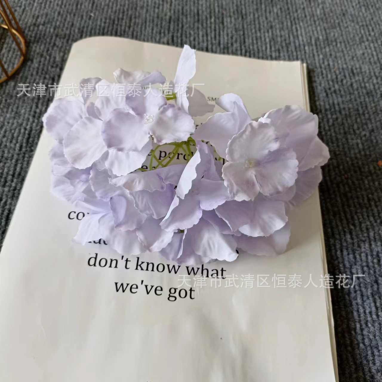 仿真绣球花头27片 婚庆花墙路引装饰花婚礼布置绢花摄影道具假花详情11