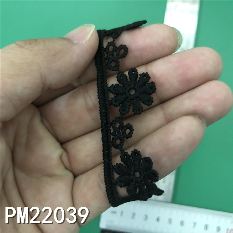 New Lolita embroidery water-soluble lace, milk silk single-sided small flower wave lace, lace with barcode pic 4